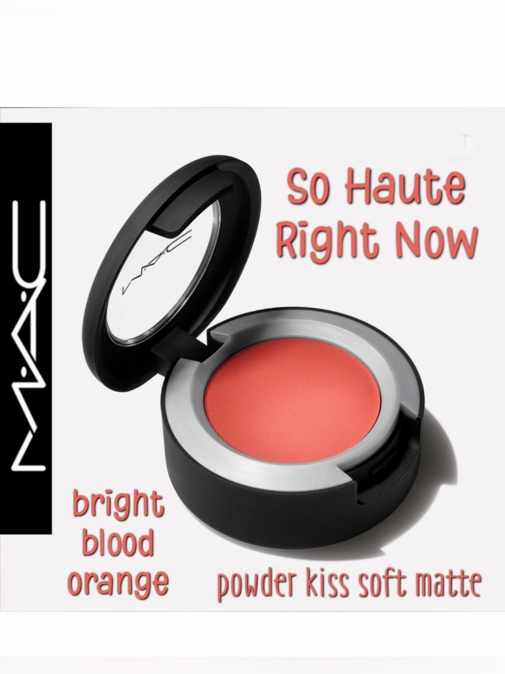 MAC Cosmetics Powder Kiss Soft Matte Lipstick - Bright Blood Orange